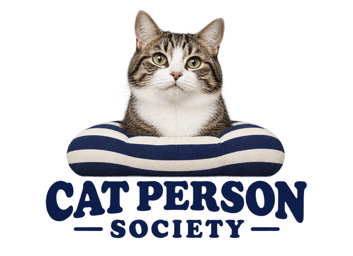 Cat Person Society: transparent production artwork without a garment or model
