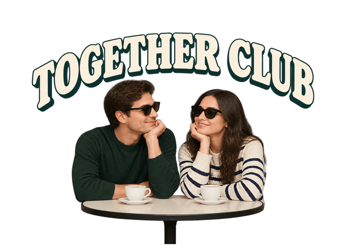 Together Sunday Club: transparent production artwork without a garment or model