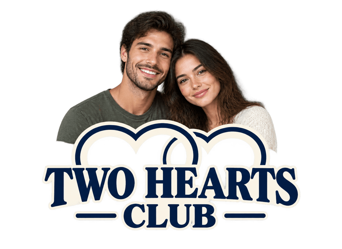 Two Hearts Club: transparent production artwork without a garment or model