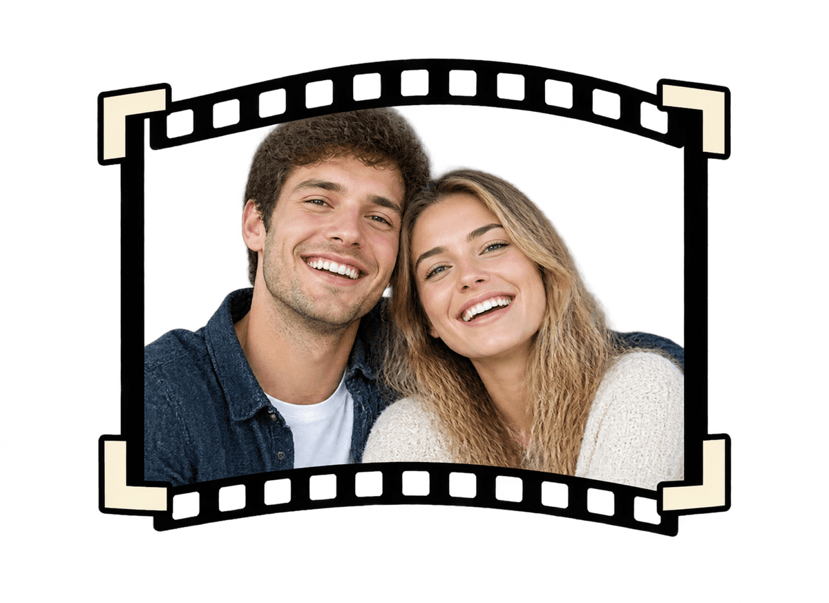 Photo Booth Partners: transparent production artwork without a garment or model