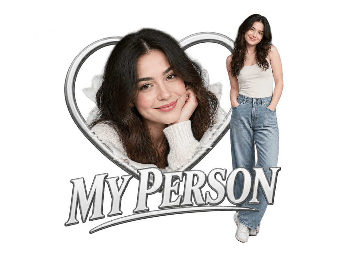 My Person Fanclub: transparent production artwork without a garment or model