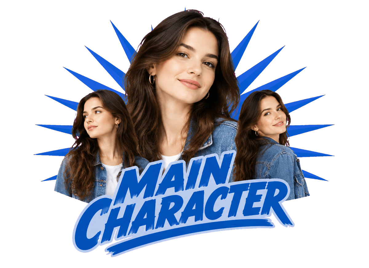 Main Character Tour: transparent production artwork without a garment or model