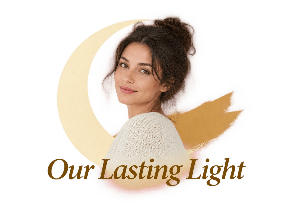 Our Lasting Light: transparent production artwork without a garment or model