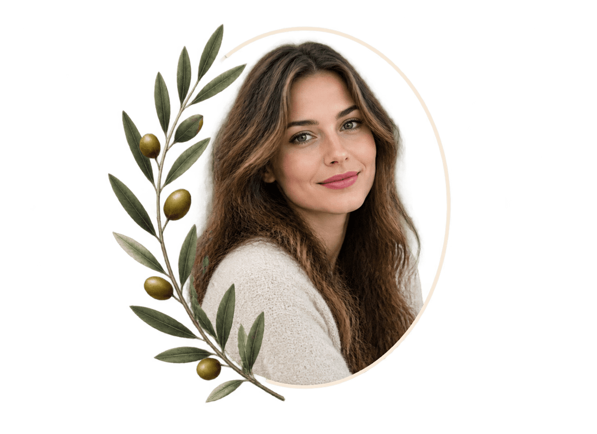 Olive Remembrance: transparent production artwork without a garment or model