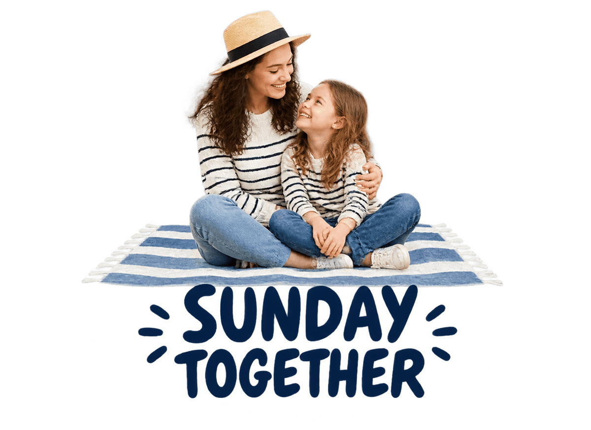 Mothers Day Sunday Club: transparent production artwork without a garment or model