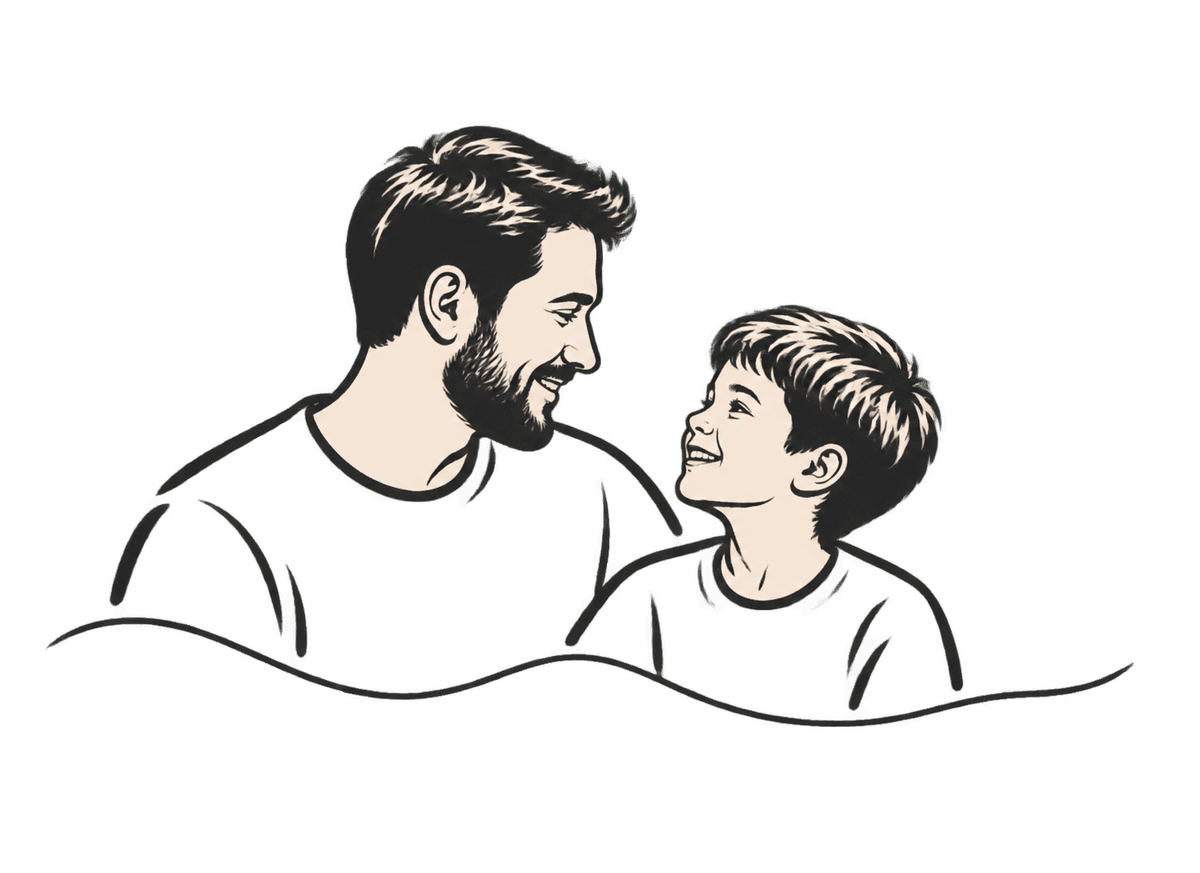 Fathers Day Ink Bond: transparent production artwork without a garment or model