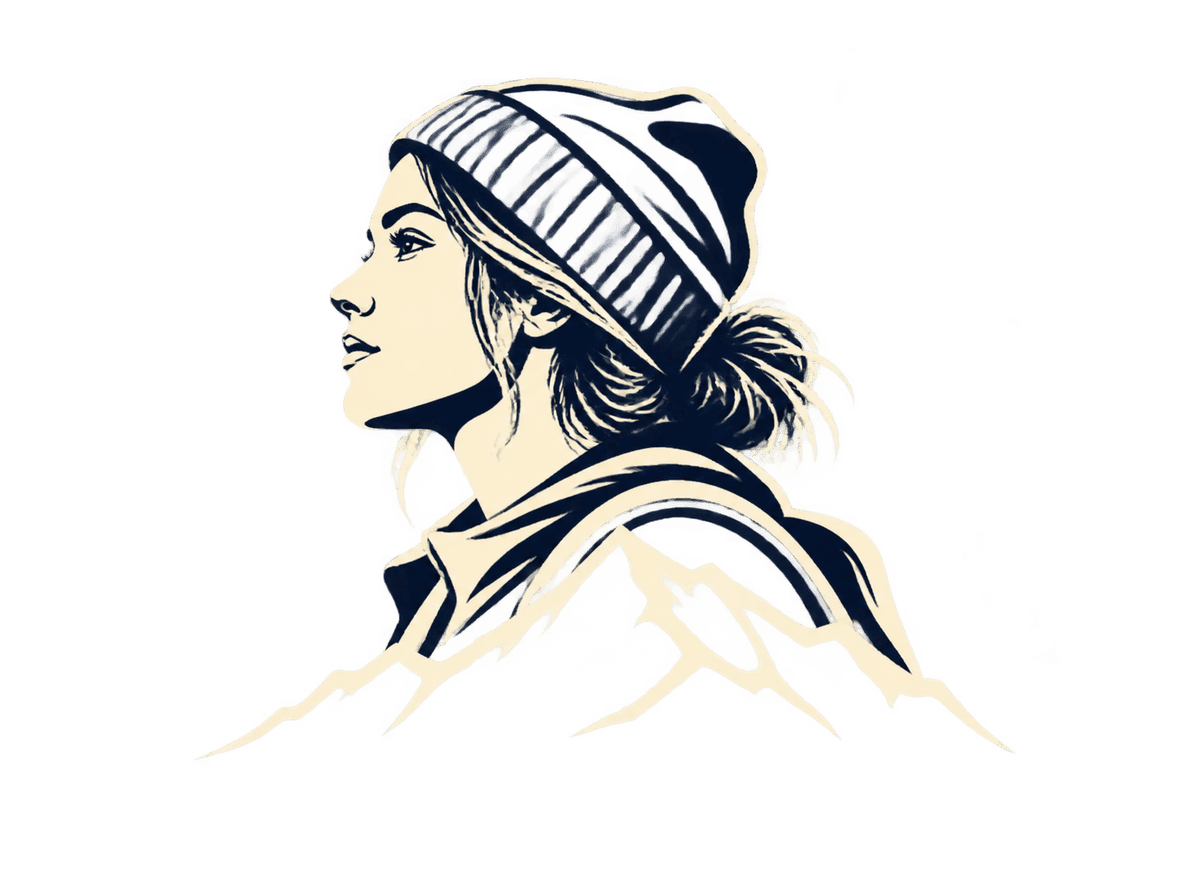Trail Ink Portrait: transparent production artwork without a garment or model