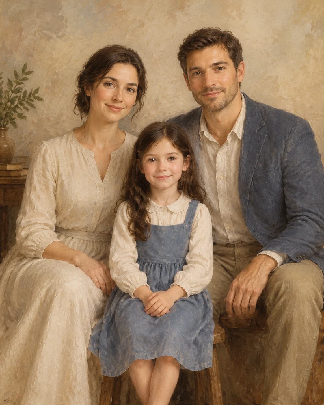Family Heirloom Portrait — 3 people