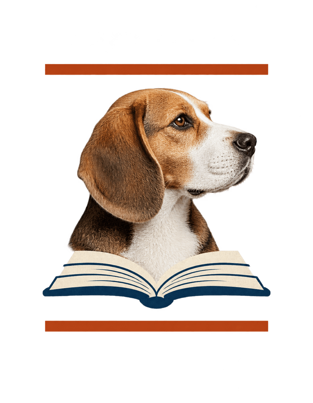 The Hound Reading Room original isolated transparent print artwork