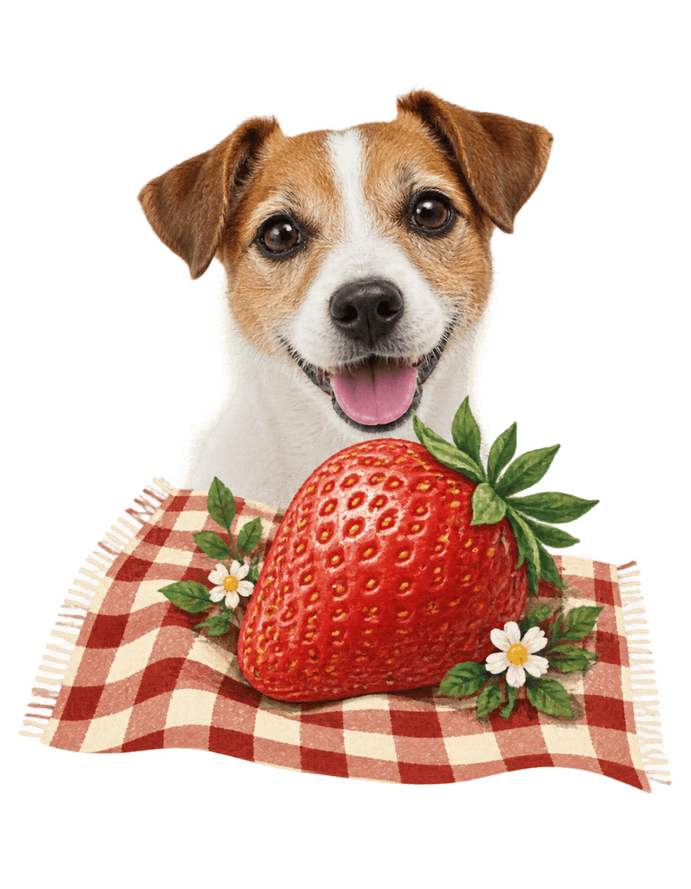 Small Dog Big Weekend original isolated transparent print artwork