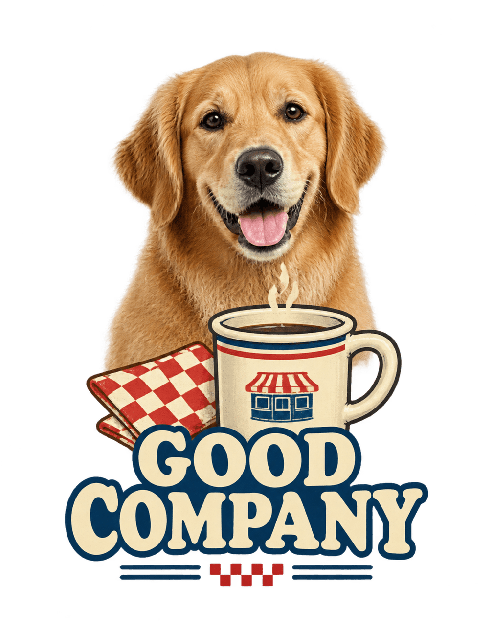 The Dog Diner original isolated transparent print artwork