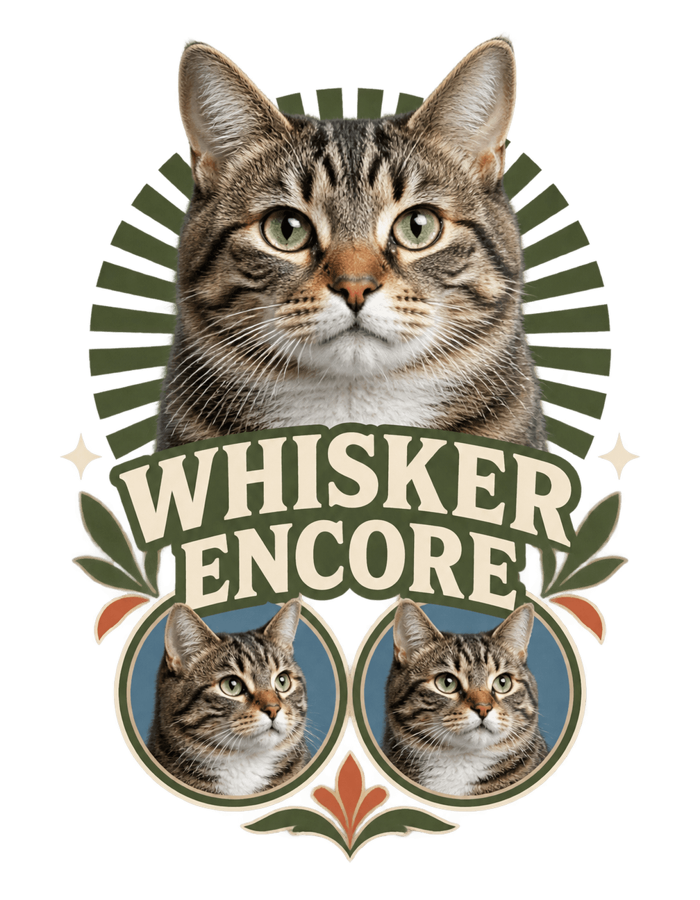Midnight Whisker Encore original isolated transparent print artwork