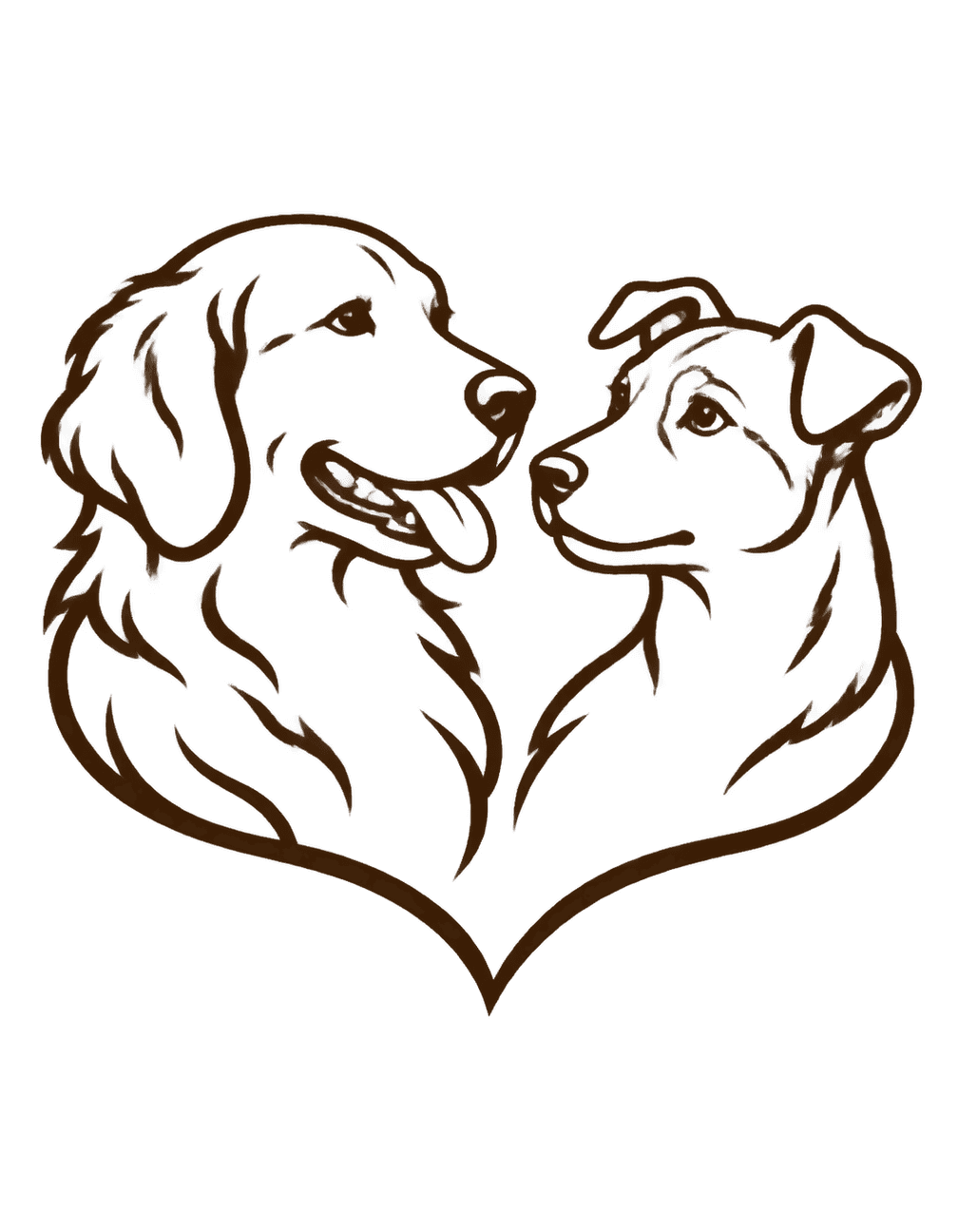 Two Companions Ink original isolated transparent print artwork