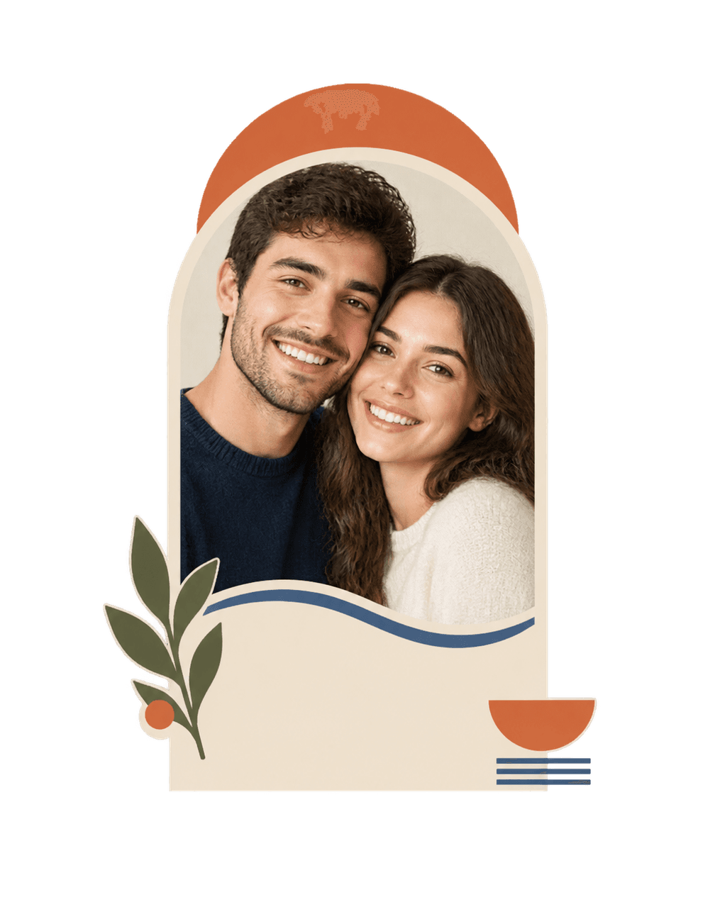 Our First Frame original isolated transparent print artwork