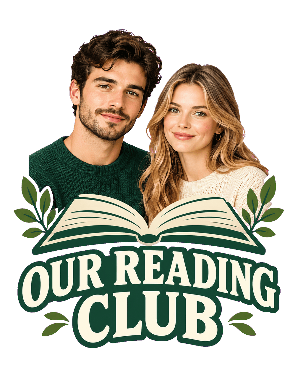The Us Reading Club original isolated transparent print artwork