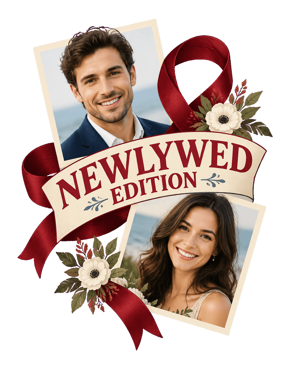The Newlywed Edition original isolated transparent print artwork
