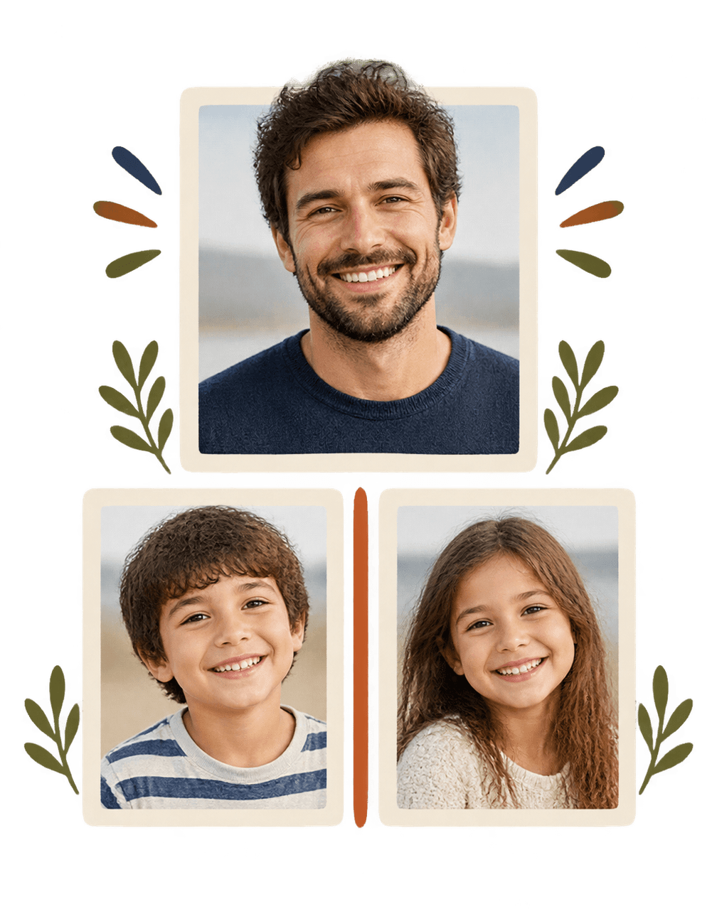 Dad Weekend Photo Stack original isolated transparent print artwork