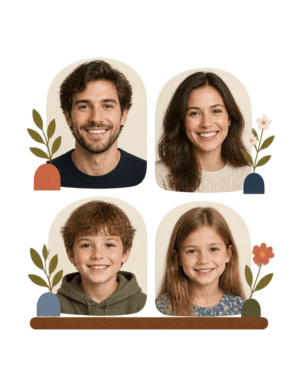 Our People Quiet Windows original isolated transparent print artwork