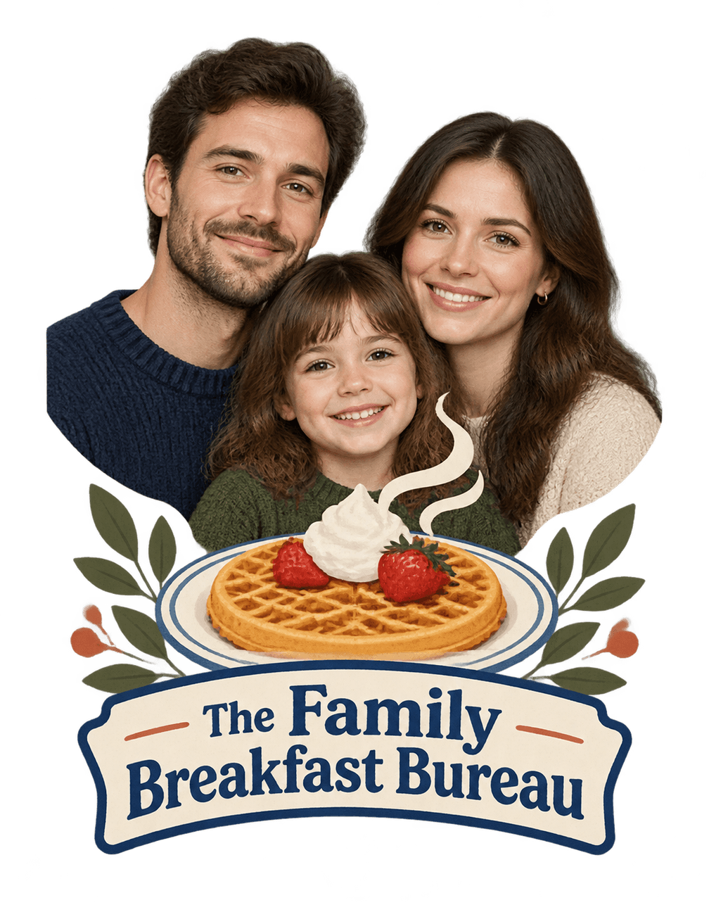 The Family Breakfast Bureau original isolated transparent print artwork