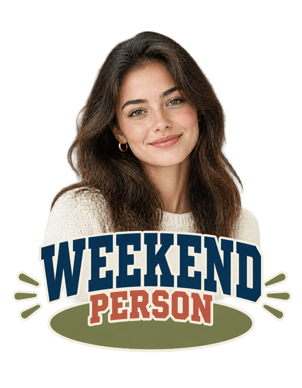 Person Of The Weekend original isolated transparent print artwork