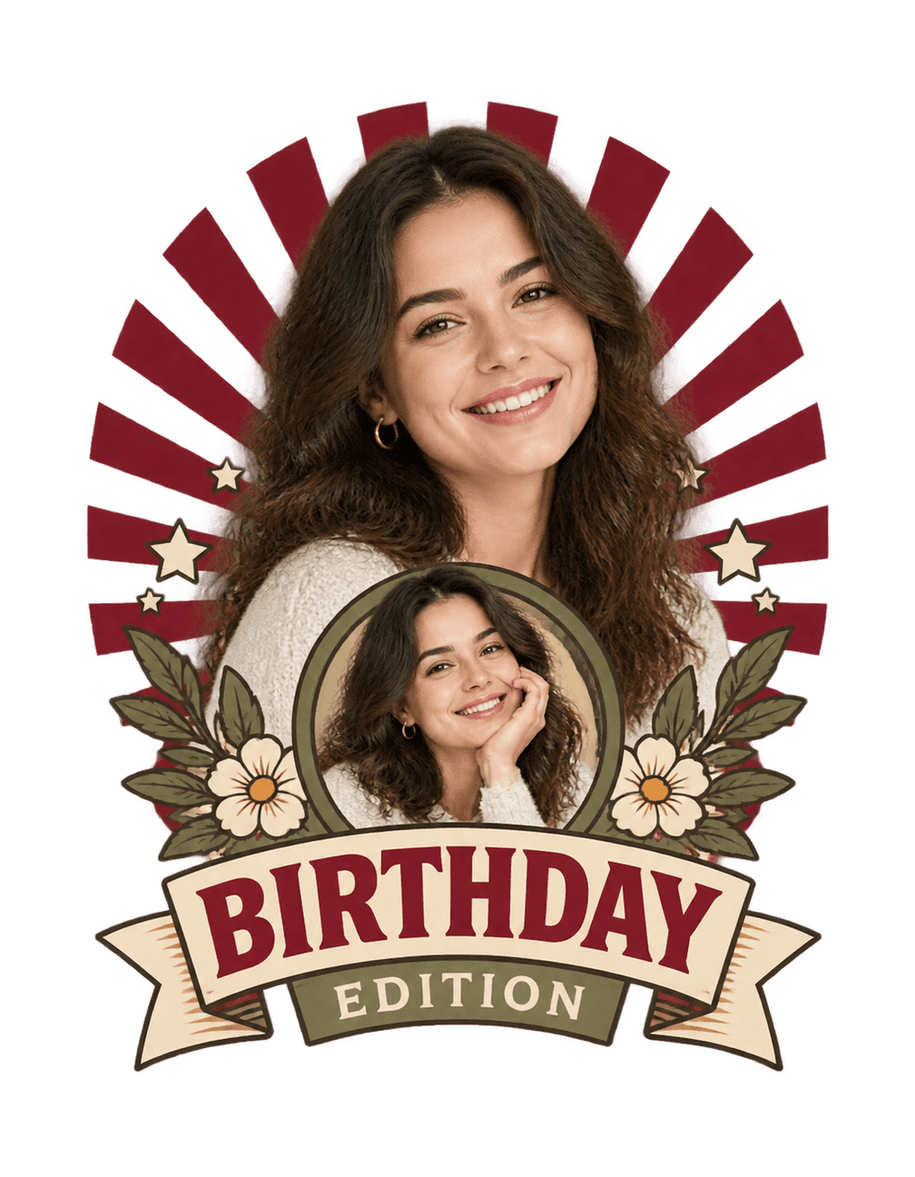 Birthday Portrait Mainstage original isolated transparent print artwork