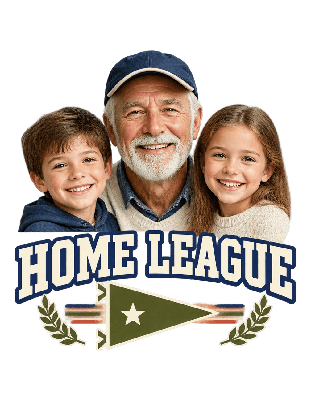 Grandpas Home League original isolated transparent print artwork