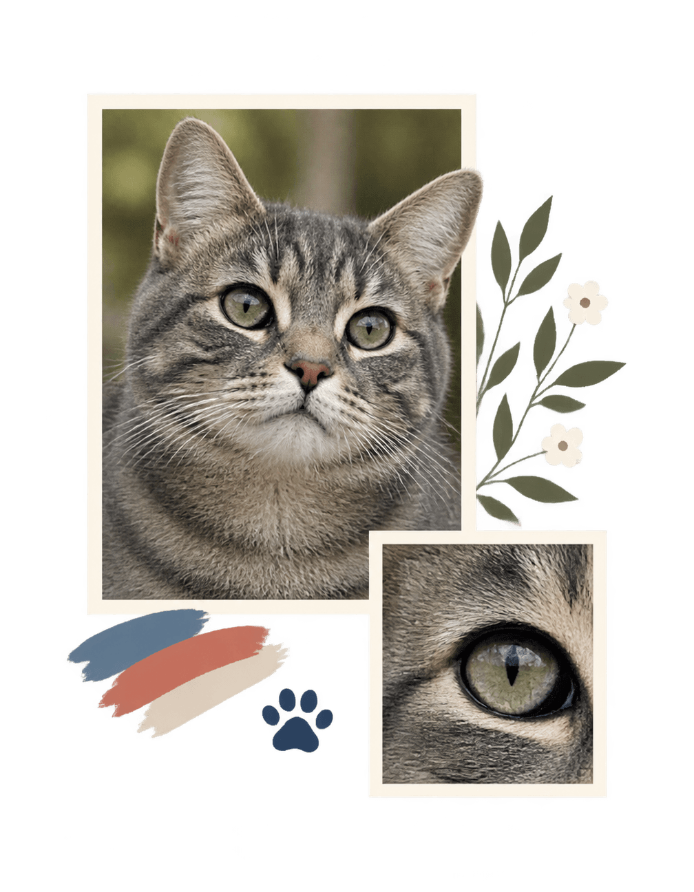 The Cat Photo We Keep original isolated transparent print artwork