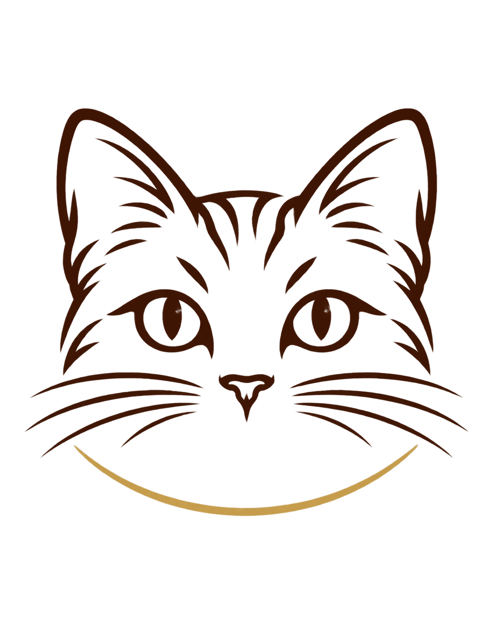 Remembered Whisker Lines original isolated transparent print artwork