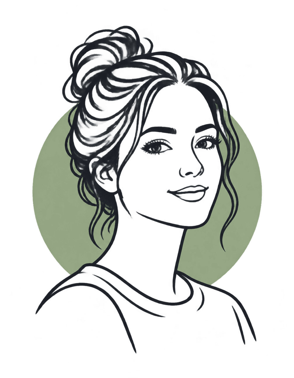 Familiar Face Quiet Ink original isolated transparent print artwork