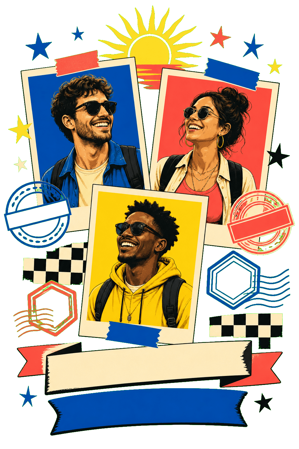 Friends Tour Collage