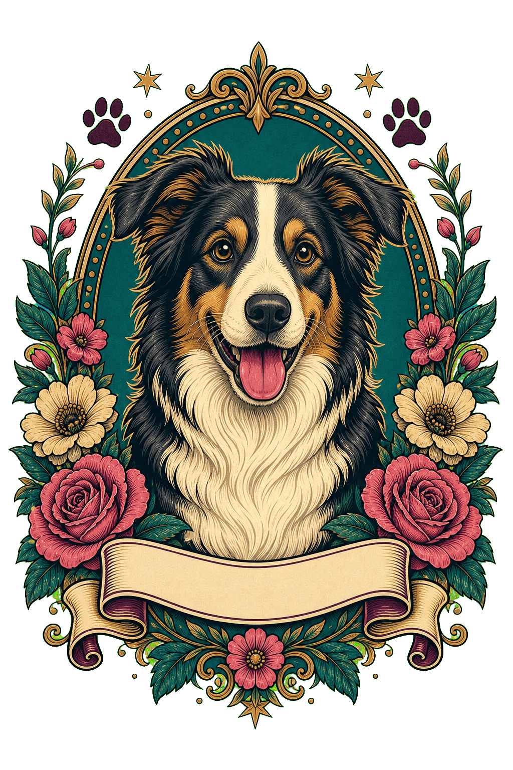 Pet Floral Medallion