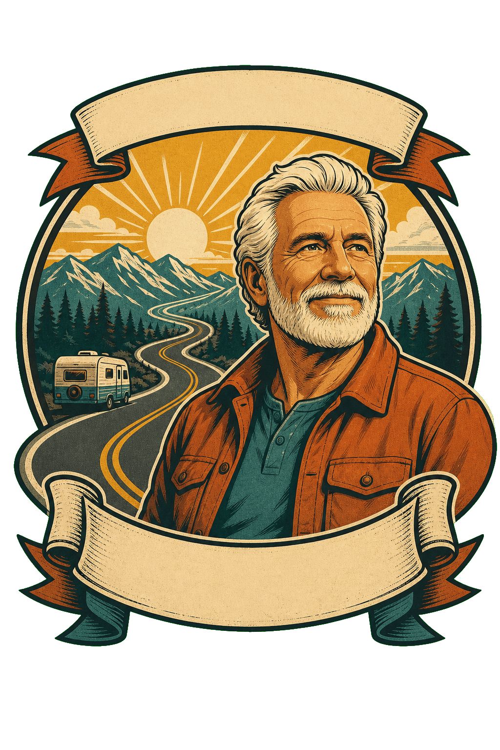 Retirement Open Road Badge