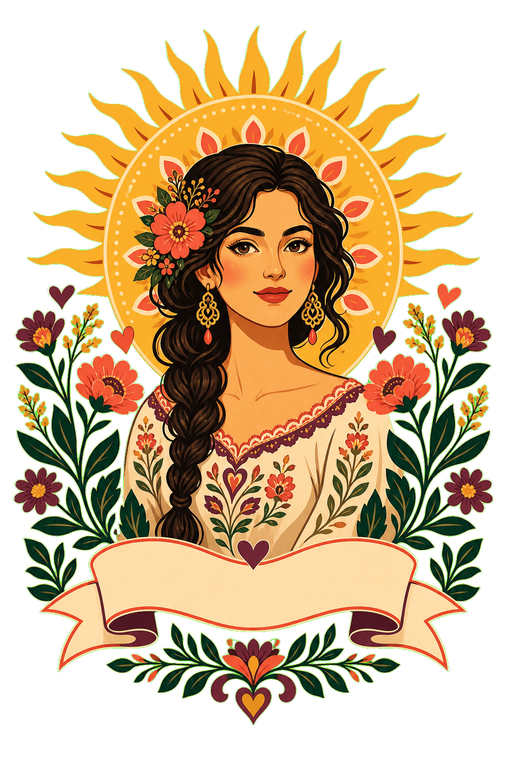 Mother's Day Botanical Sun