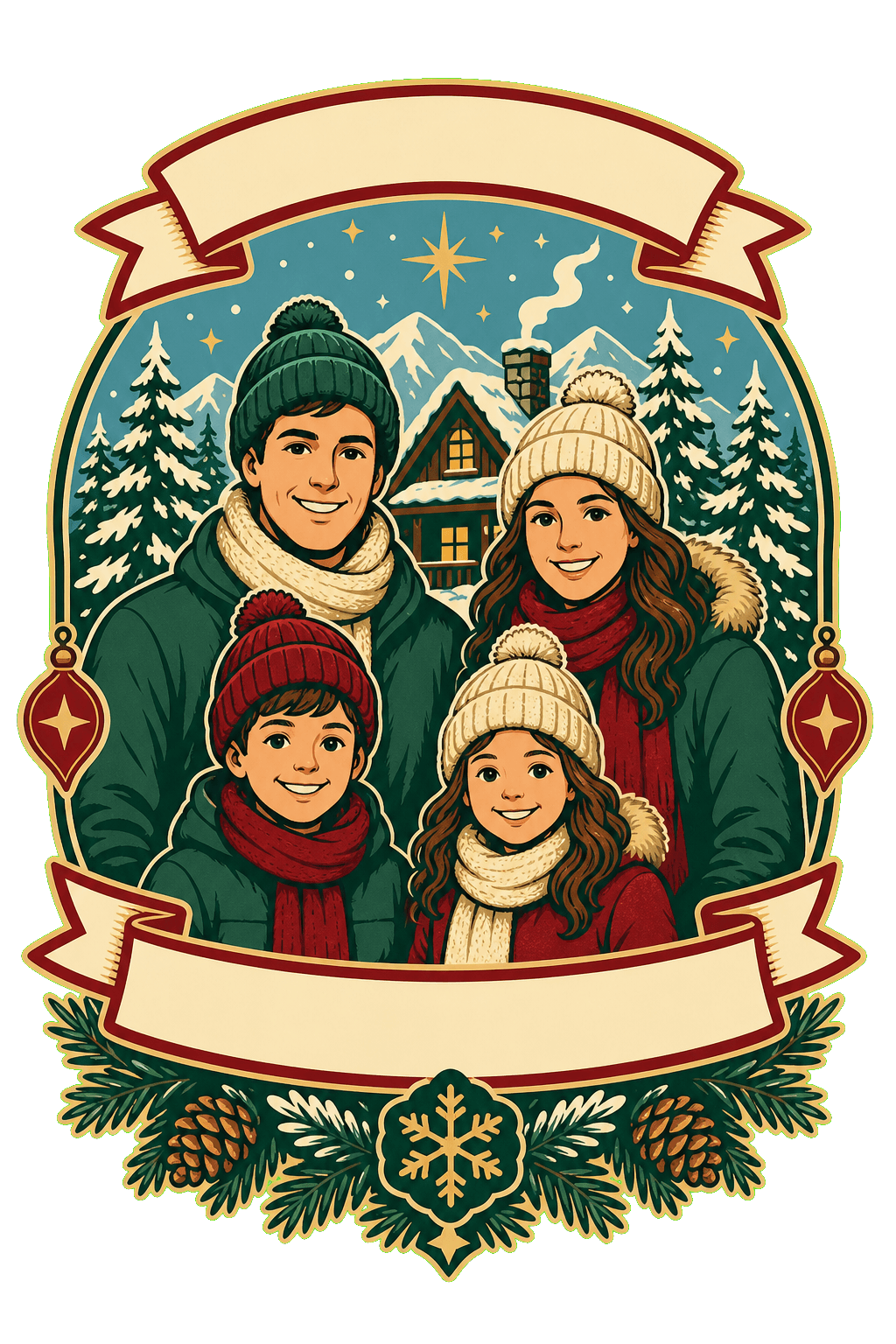 Family Christmas Cabin