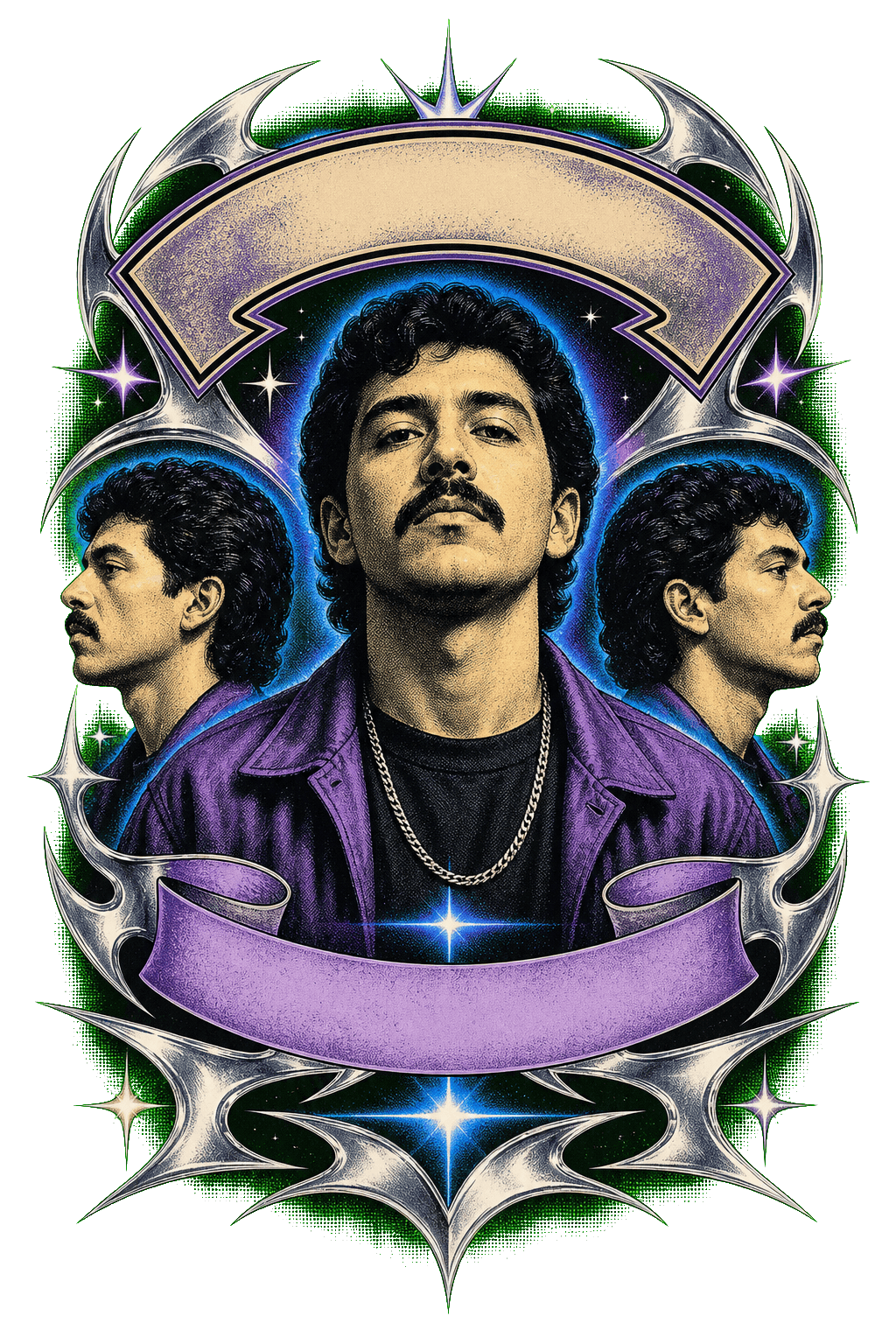 Vintage Bootleg Triple Portrait