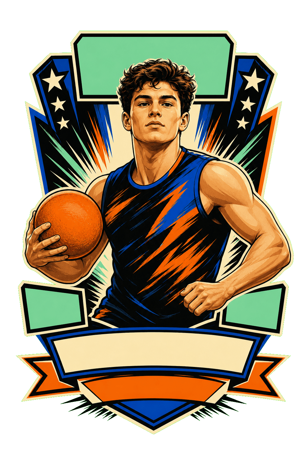 Sports Trading Card Portrait