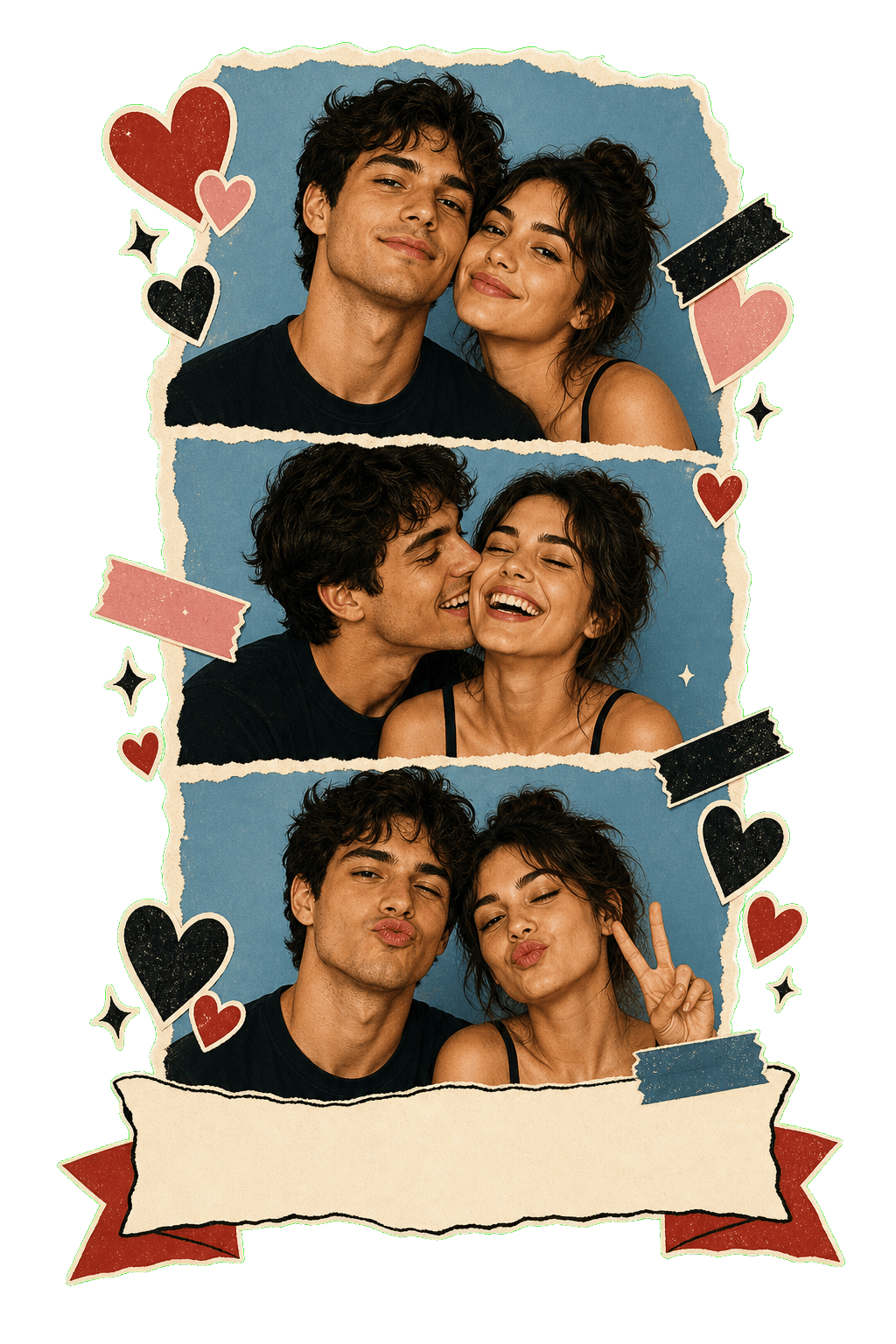 Couple Photo Booth Strip