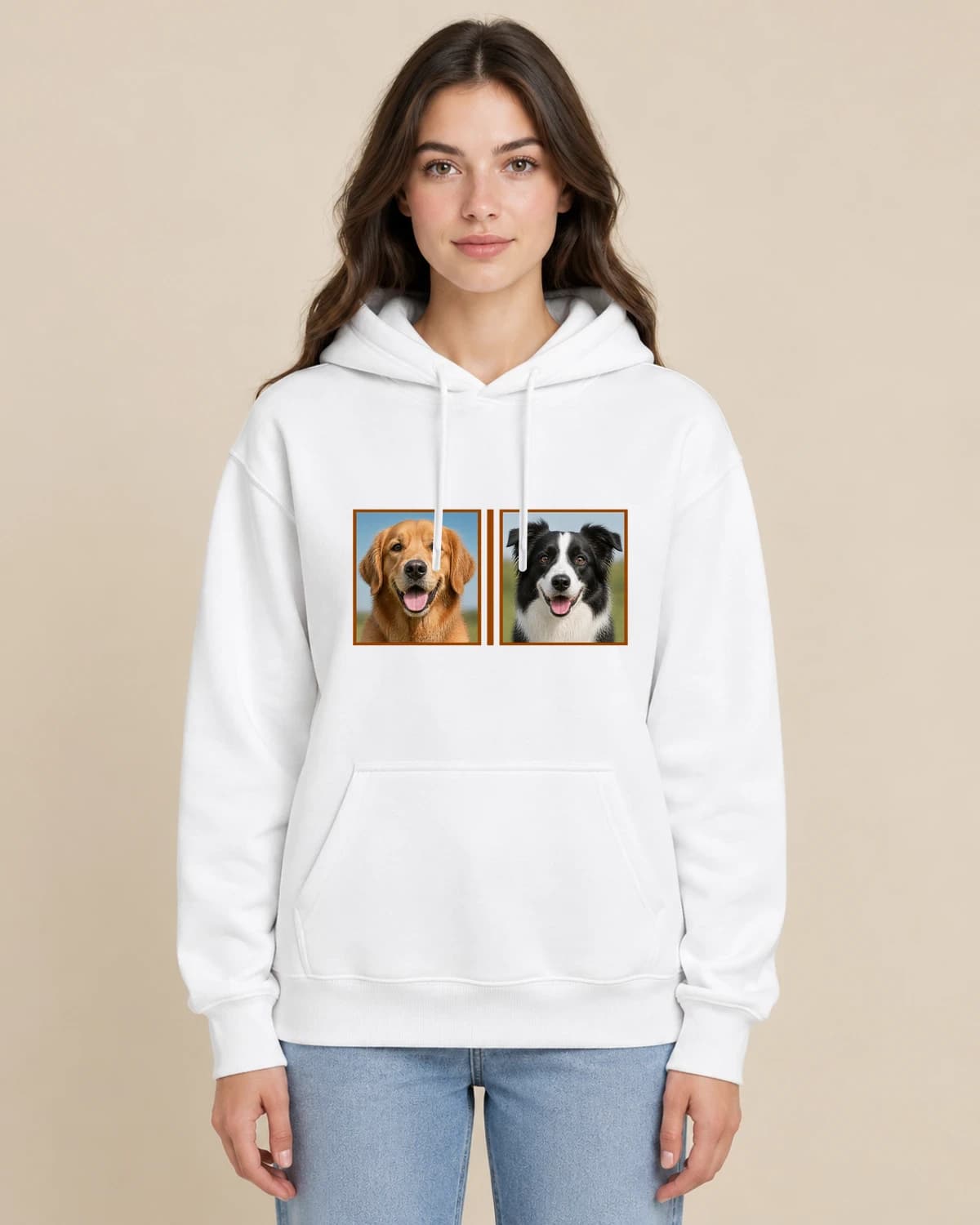 Photo stories: Double Dog Contact Sheet hoodie design; White styling