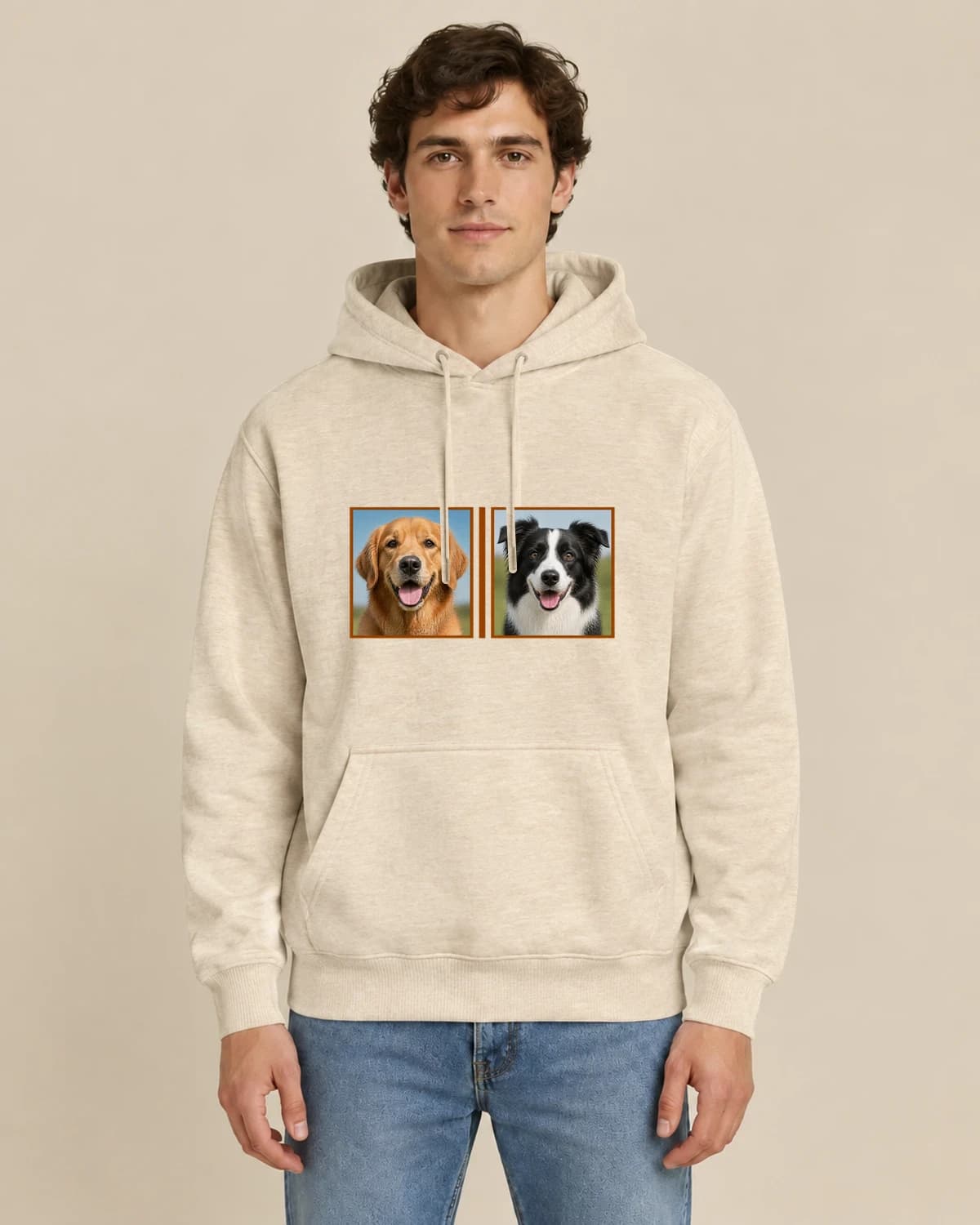 Double Dog Contact Sheet, men's styling of the same unisex hoodie