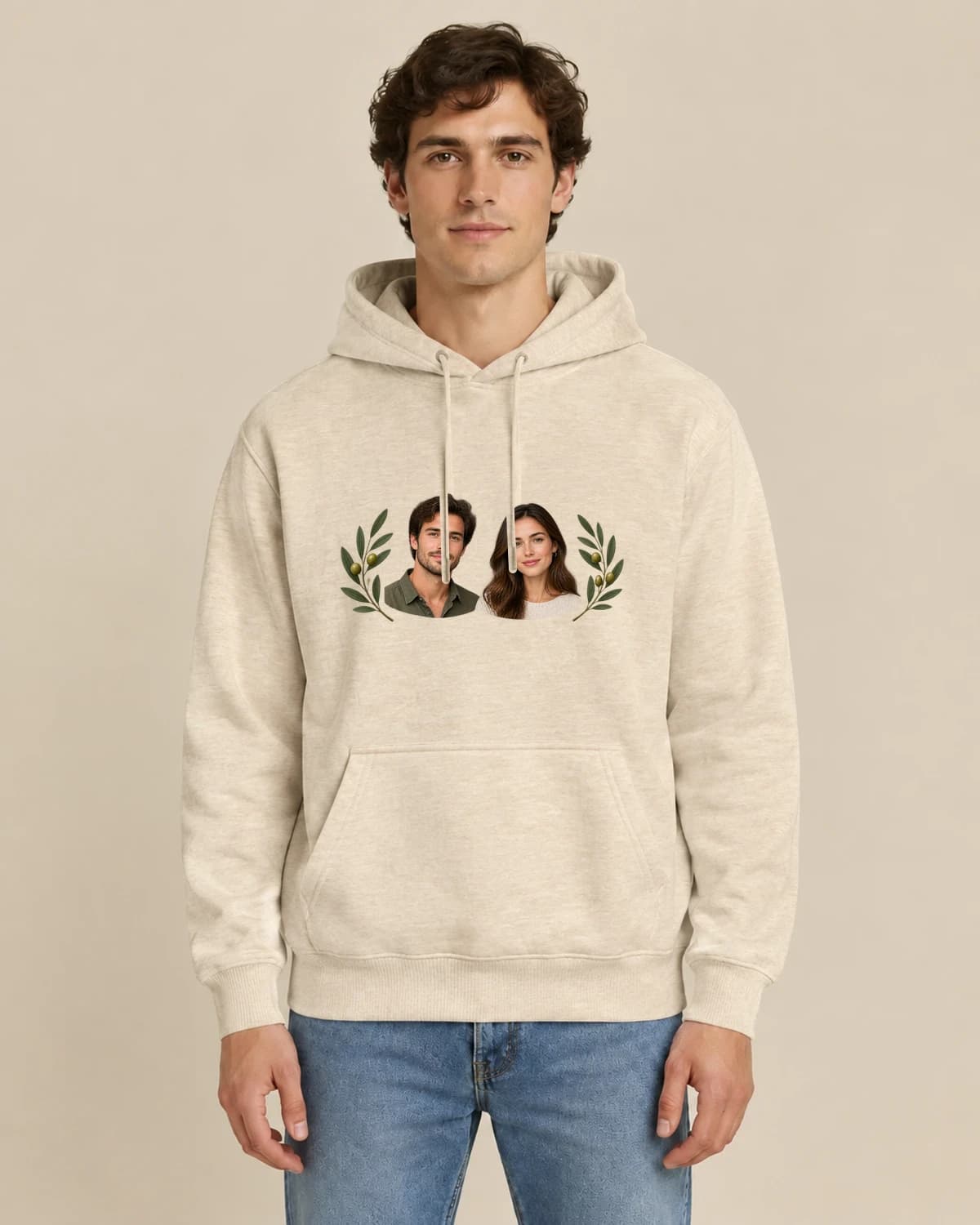 Olive Branch Partners, men's styling of the same unisex hoodie