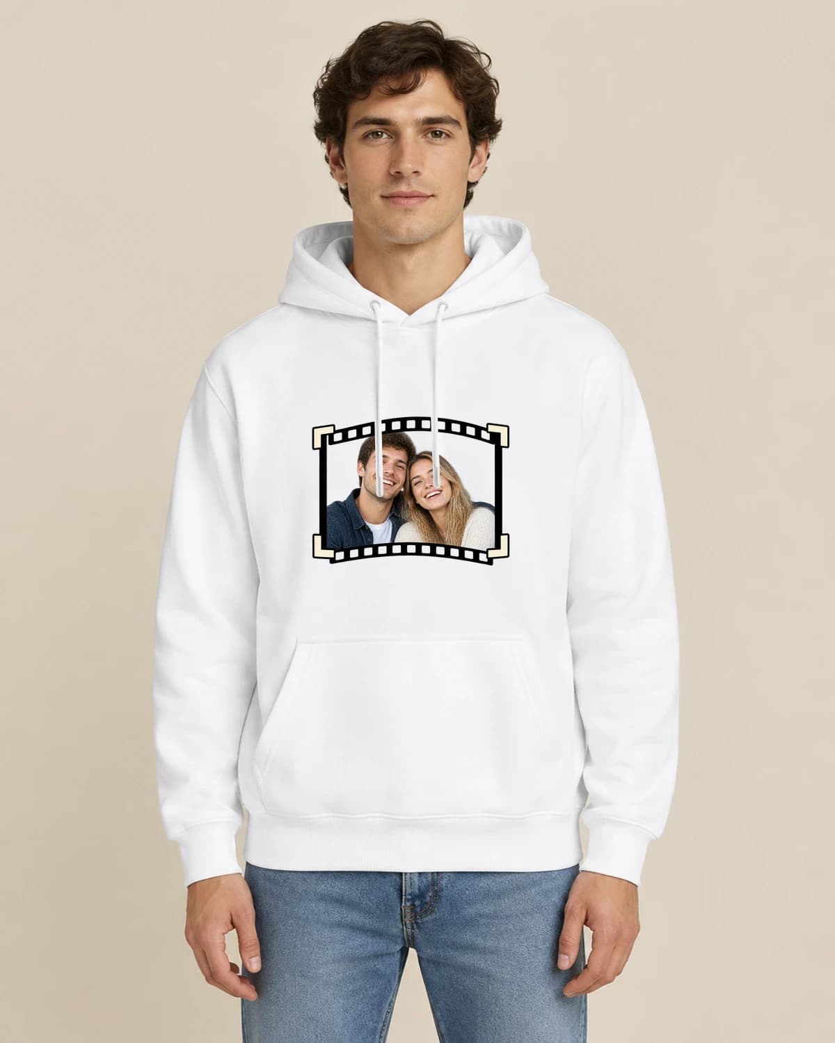 Anniversary Photo Hoodies: Photo Booth Partners hoodie design; White styling