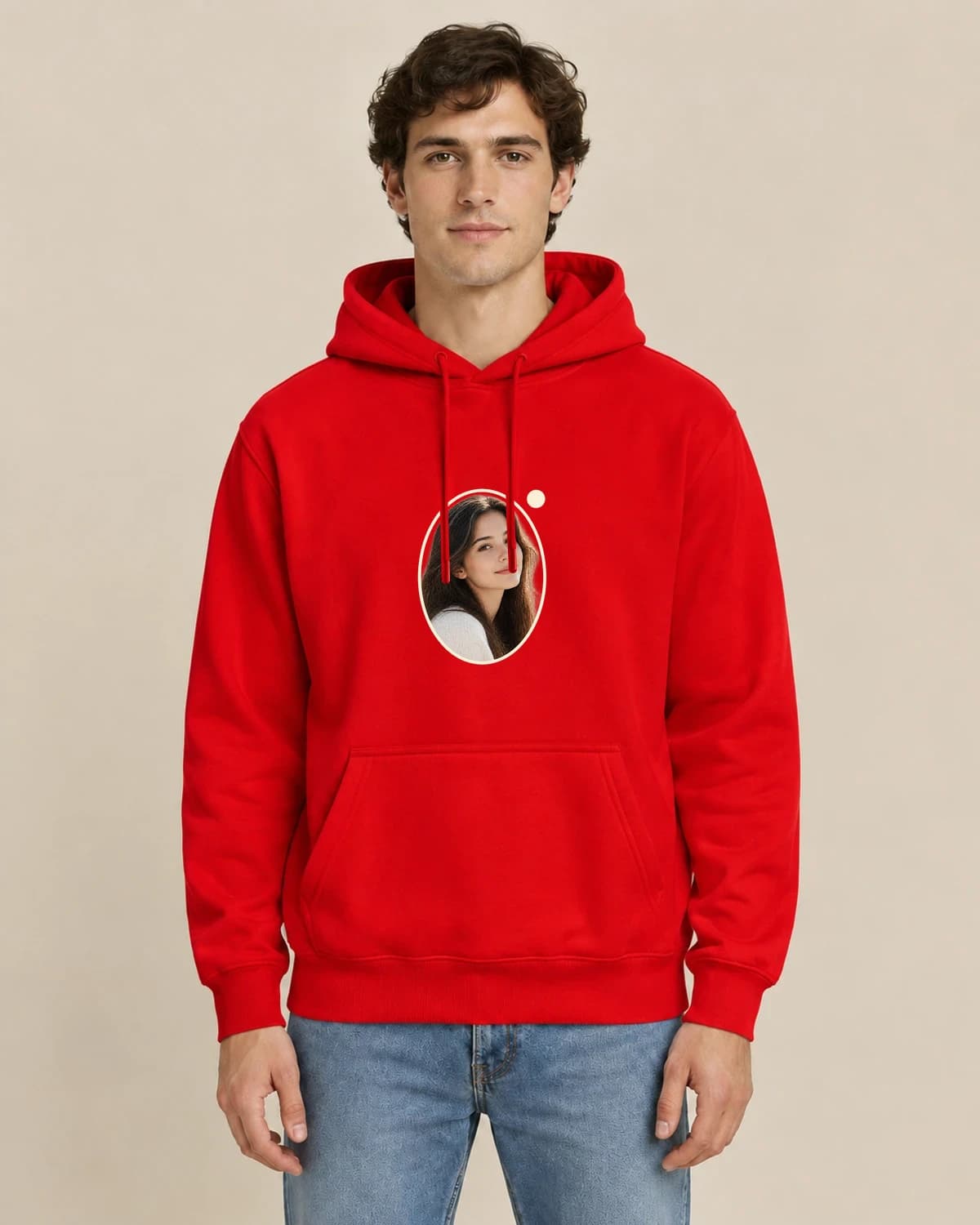 Quiet Oval Memory, men's styling of the same unisex hoodie