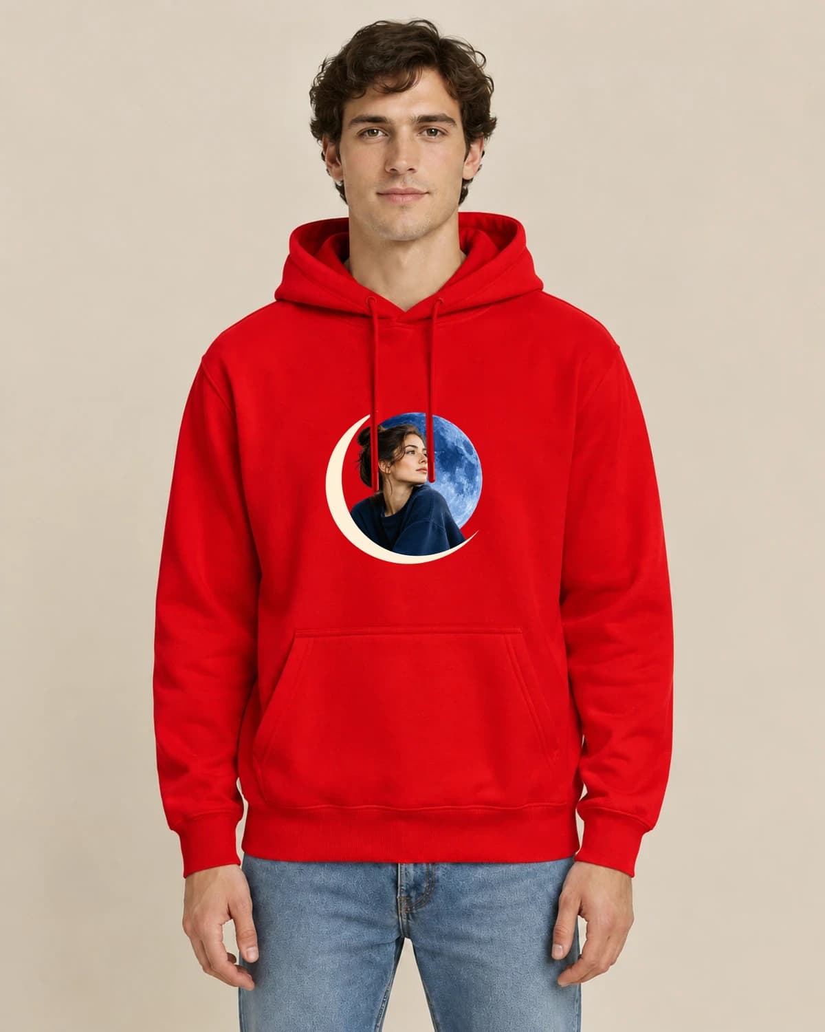 Personal Night Shift, men's styling of the same unisex hoodie