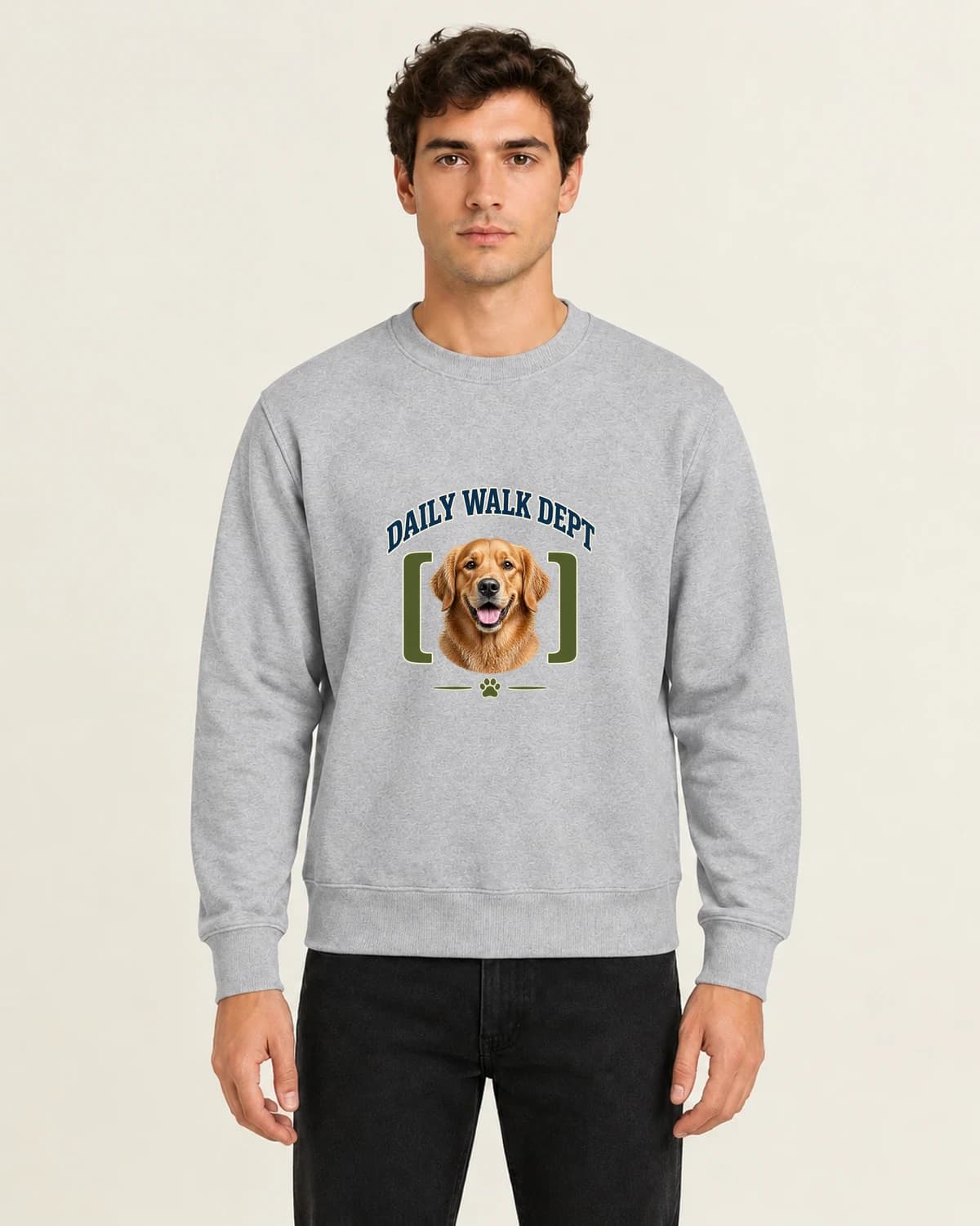 Daily Walk Department, men's 260gsm Gray; illustrative styling