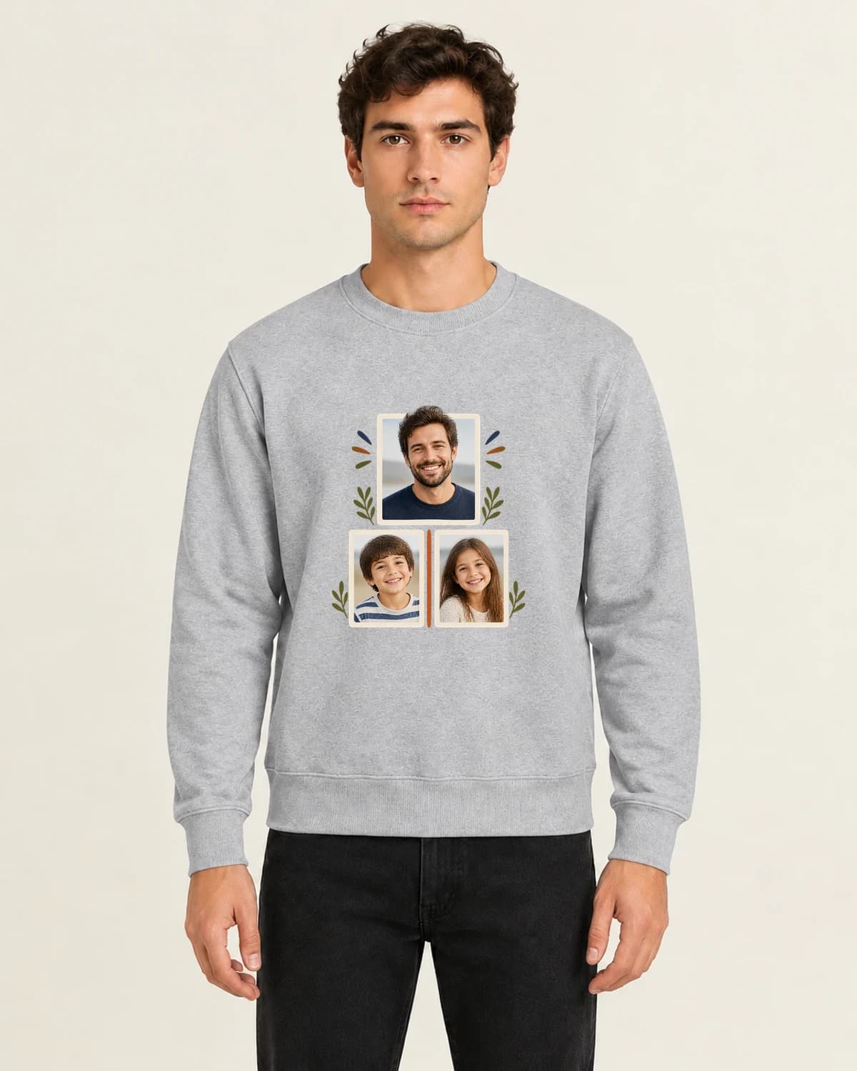 Dad Weekend Photo Stack, men's 260gsm Gray; illustrative styling