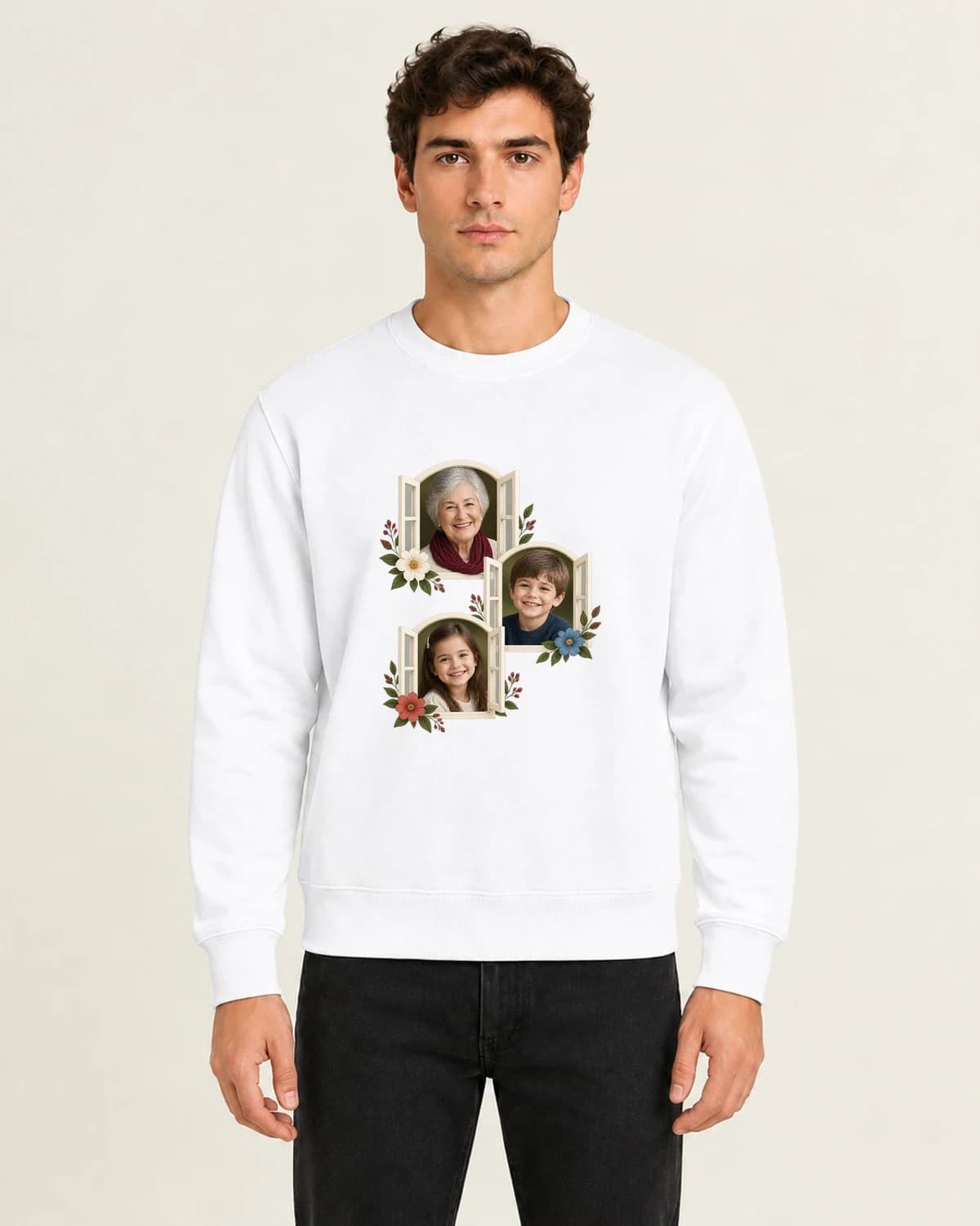 Nanas Memory Windows, men's 260gsm White; illustrative styling