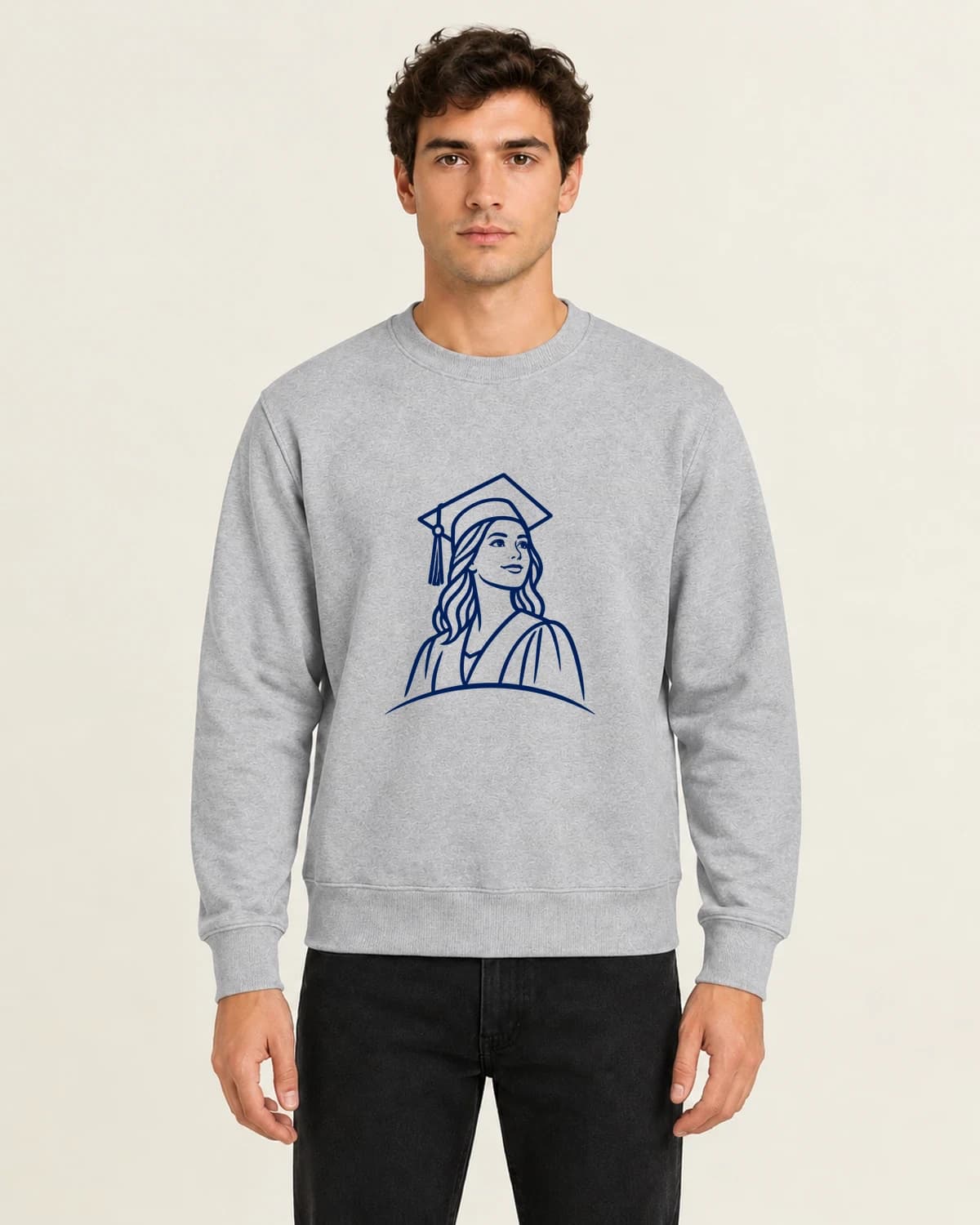 Graduate Ink Horizon, men's 260gsm Gray; illustrative styling