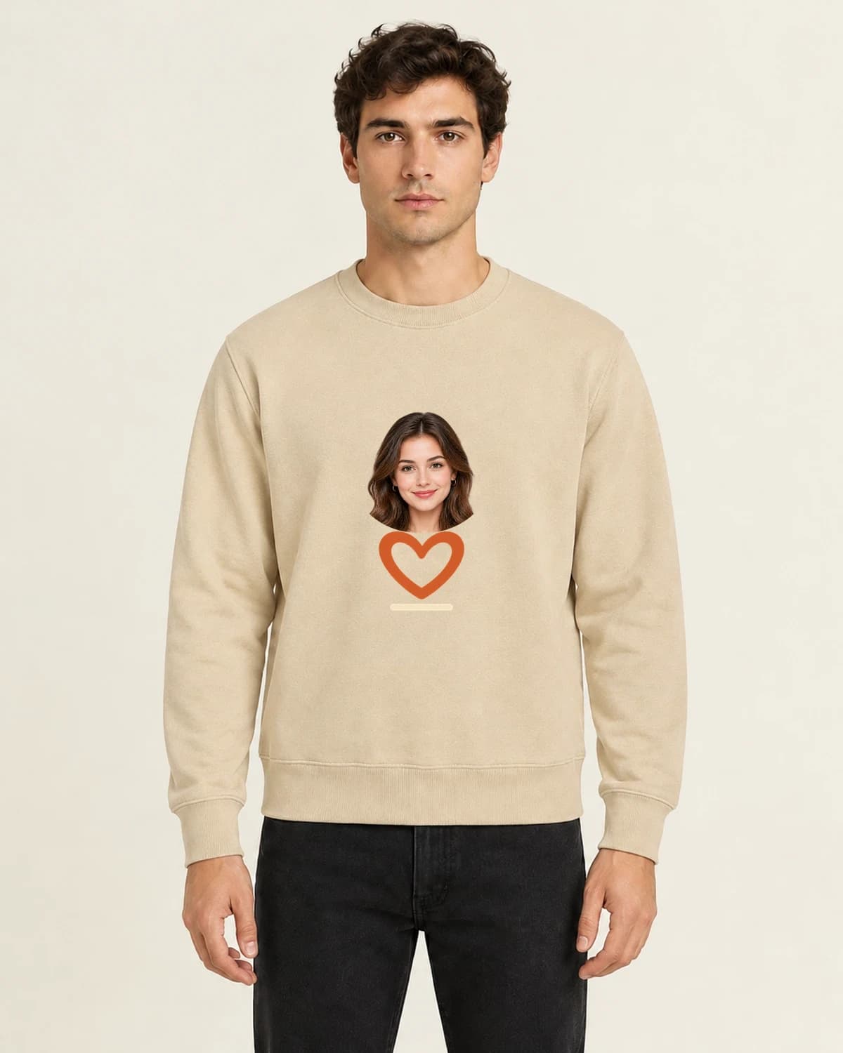 My Human Pocket Memory, men's 260gsm Sand; illustrative styling