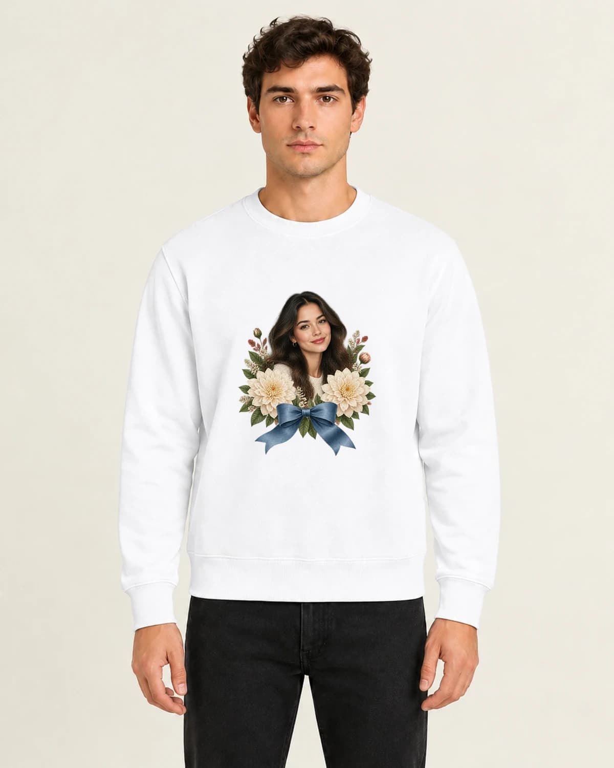 Birthday Garden Chapter, men's 260gsm White; illustrative styling