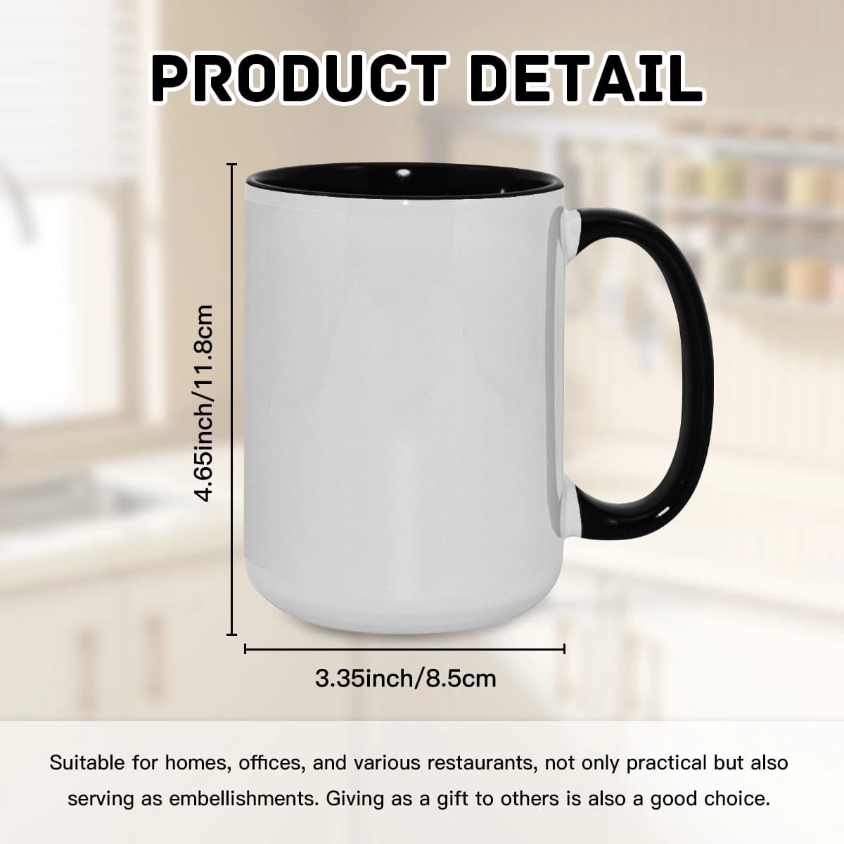 Custom 15oz Color Accent Mug - alternate view